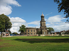 St. Chads Church next to the city park The Quarry