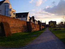 City wall at the inner harbor
