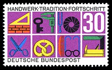Stamp 1968Craft , tradition and progress