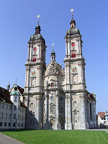 The collegiate church is the landmark of the city of St. Gallen.