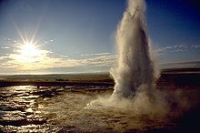 Géiser Strokkur, Islandia  