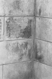 Naming of Mathilde Lenzberg at the memorial of the Lemgo synagogue