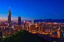Pohled na město Taipei