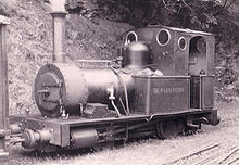 Lokomotiv nr. 2 Dolgoch i Abergynolwyn i 1951, tidligt i bevaringstiden