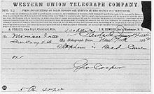 George Cooperin sähke Morrison Fosterille: "Stephen on kuollut. Tule."