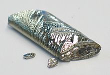 Un cristal de telurio muy puro