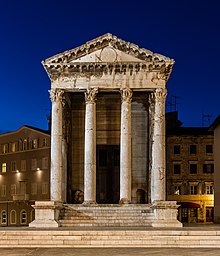 Augustus temple in Pula