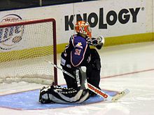 Portero de hockey sobre hielo  