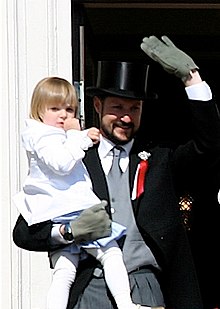 Princezna Ingrid Alexandra se svým otcem v roce 2007