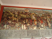 The great Tenochtitlan (view from the market of Tlatelolco)