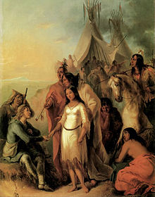 La novia del trampero (Alfred Jacob Miller, 1845)