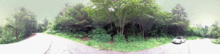 Panorama shot of the position of the first geocache