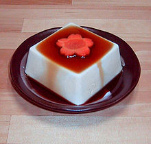 Silken tofu with soy sauce