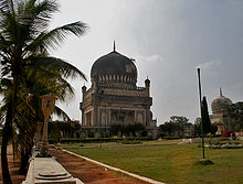 Mahometo Quli Qutb Shah kapas netoli Golconda forto Hyderabade, Indijoje.
