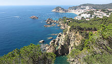 Mediterranean coastline on the Costa Brava