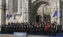 The signatories of the Lisbon Treaty in 2007