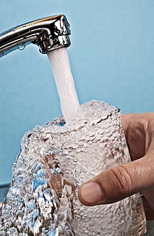 Drinking water from the tap
