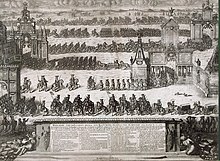 Triumphant entry of the Russian army into Moscow after the battle of Poltava