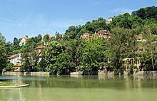 Steinlach estuary in Tübingen