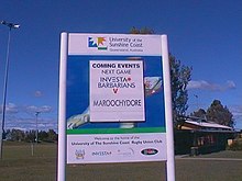 Rugby pitch at the University of the Sunshine Coast, Australia