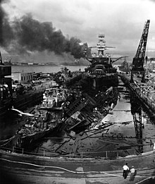 The wrecks of the destroyers Cassin and Downes off the Pennsylvania