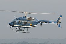 Ugandan armeijan Bell 206B.