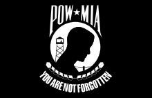 Commemorative flag for soldiers who are in "Missing In Action" status or prisoners of war.