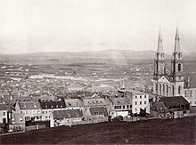 View from the upper town into the valley of the Rivière Saint-Charles (1858)