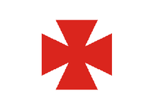 Vlag van de 1e divisie van het leger van de Unie, V-korps  