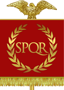 Il vessilloide (bandiera) dell'Impero Romano