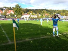Game scene from the away game in the Bavarian Regional League against VfB Eichstätt in 2017.