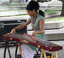 Guzheng player Vi An Diep in Calgary, Canada, 2008