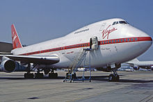 Virgin tenía Boeing 747 como este en la década de 1980