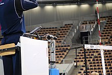 Network camera and tablet of the first referee