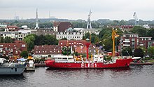 Looking north across the Great Harbour on Lower Saxony Day 2019.