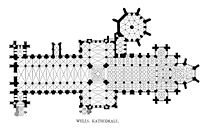 Plán katedrály ve Wellsu