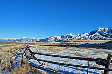 The Absaroka mountain range at Paradise Valley