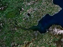 Satellite image of the Firth of Forth