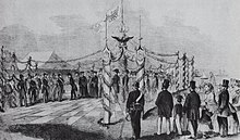Ceremonial takeover of the Jade region by Prince Adalbert of Prussia
