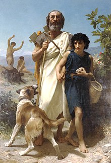 Homér a jeho průvodce, William-Adolphe Bouguereau (1825-1905)  