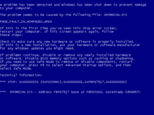 BSOD v systémech Windows XP, Windows Vista a Windows 7  