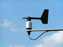 Meteorologinė mentė naudojama norint sužinoti, iš kur pučia vėjas.