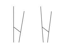 Spatial image of two skewed straight lines with common plumb line
