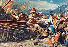 Konrad Grob: Winkelried's death at Sempach