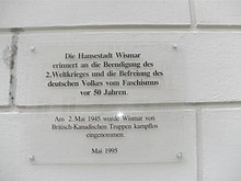 Commemorative plaque at the town hall