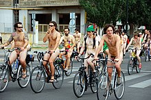 World Naked Bike Ride Zaragoza 2009