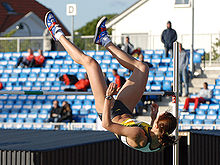 Højdespring ved Stavanger Games i 2007.