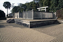 Kejser Yōmeis mausoleum (misasagi) i Osaka præfektur.