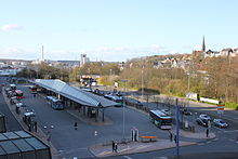 The ZOB in Flensburg is located at the tip of the harbour and centrally in Flensburg's city centre.