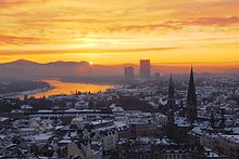 Rare winter scenery of Bonn